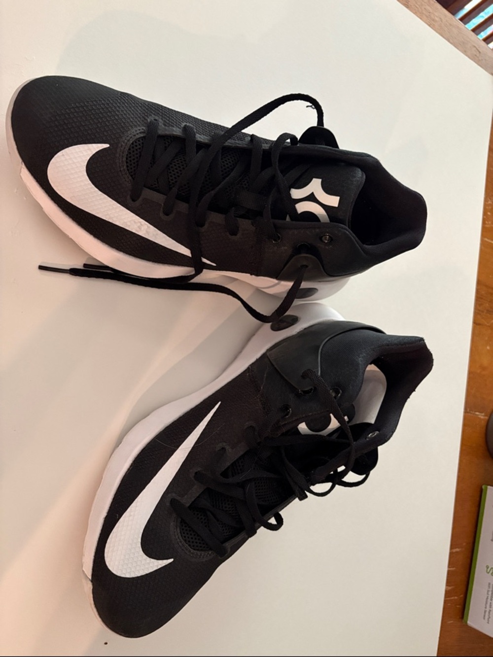 Nike Black and White Basketball Sneakers with Swoosh
